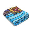 I Love Indigenous Arctic Fleece Blanket | Waves | Eco-friendly