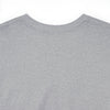 Back photo of the grey t-shirt