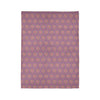 Fleece Blanket | Vibrant Mauve | Circle Print