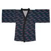 Black Kimono with dragonfly print